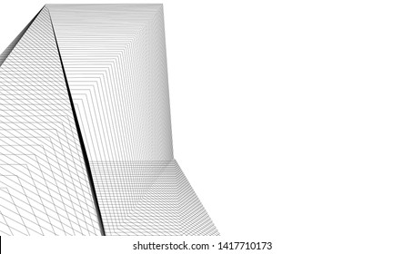 architecture building vector 3d illustration 