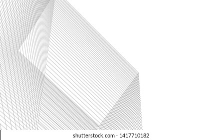 architecture building vector 3d illustration 