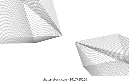 architecture building vector 3d illustration 