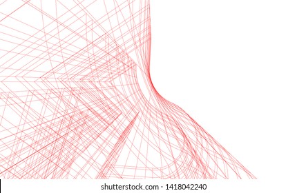 architecture building vector 3d illustration 