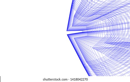 architecture building vector 3d illustration 