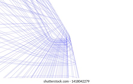 architecture building vector 3d illustration 