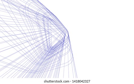 architecture building vector 3d illustration 