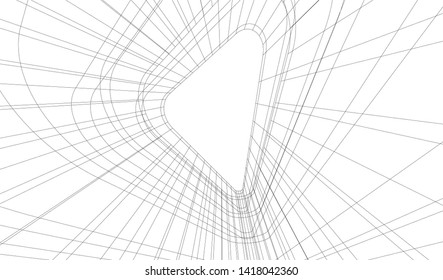 architecture building vector 3d illustration 