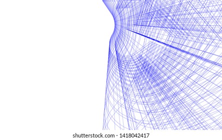 architecture building vector 3d illustration 