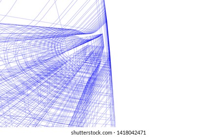 architecture building vector 3d illustration 