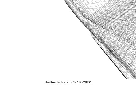 architecture building vector 3d illustration 