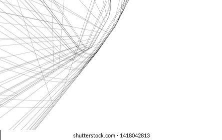 architecture building vector 3d illustration 