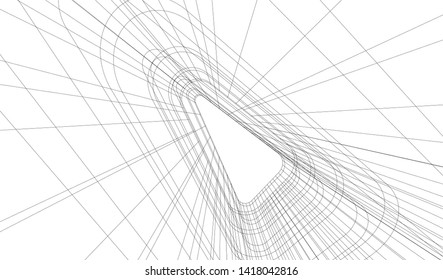 architecture building vector 3d illustration 