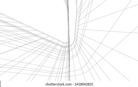 architecture building vector 3d illustration 