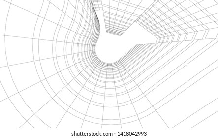 architecture building vector 3d illustration 