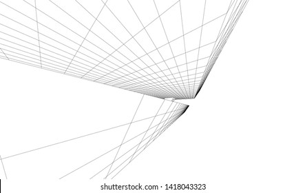 architecture building vector 3d illustration 