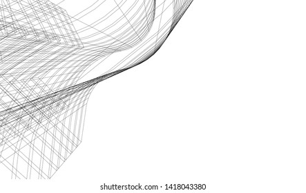 architecture building vector 3d illustration 