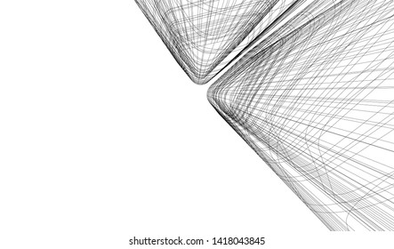 architecture building vector 3d illustration 