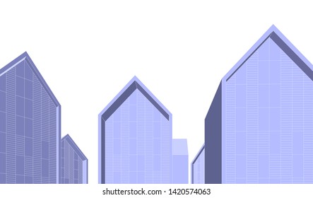 architecture building vector 3d illustration 