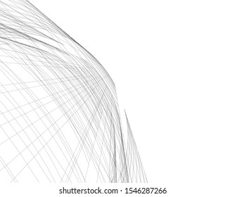 architecture building, vector 3d illustration 