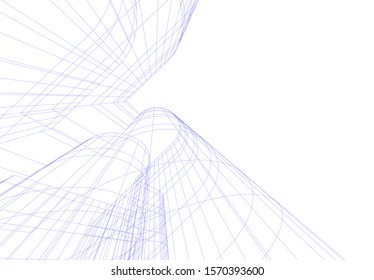 architecture building vector 3d illustration 