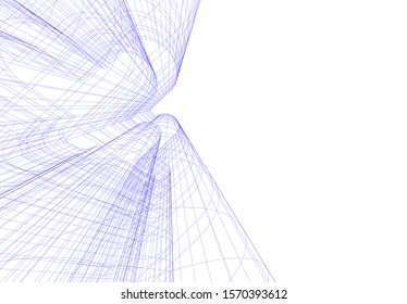 architecture building vector 3d illustration 