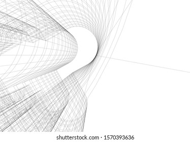 architecture building vector 3d illustration 