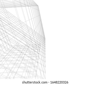arquitectura construcción vectorial 3d ilustración 