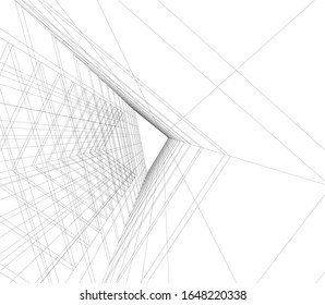 architecture building vector 3d illustration 