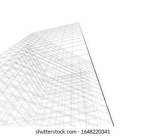 architecture building vector 3d illustration 