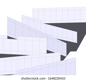 architecture building vector 3d illustration 
