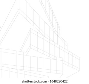 arquitectura construcción vectorial 3d ilustración 