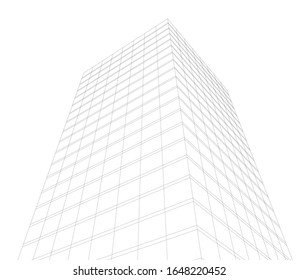 arquitectura construcción vectorial 3d ilustración 