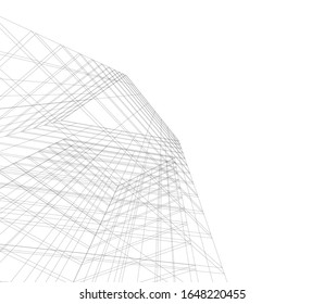 architecture building vector 3d illustration 
