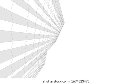 architecture building vector 3d illustration 