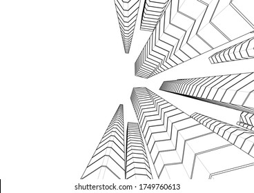 ilustración 3d del vector de construcción de arquitectura 