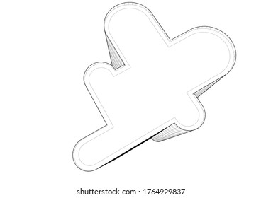 architecture building vector 3d illustration 