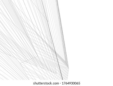 ilustración 3d del vector de construcción de arquitectura 