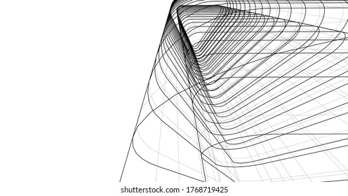 ilustración 3d del vector de construcción de arquitectura 