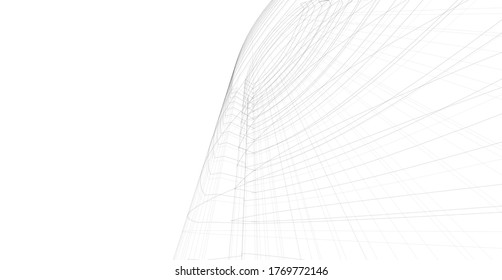 architecture building vector 3d illustration 