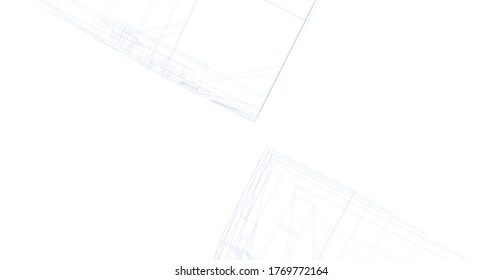 architecture building vector 3d illustration 