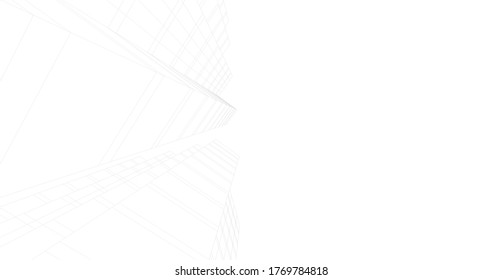 architecture building vector 3d illustration 