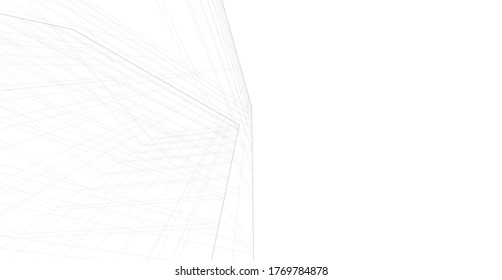 architecture building vector 3d illustration 