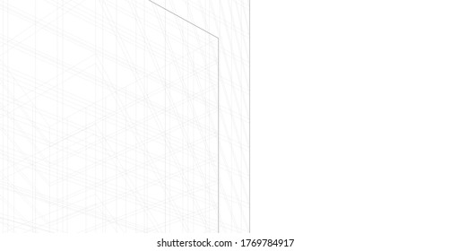 architecture building vector 3d illustration 
