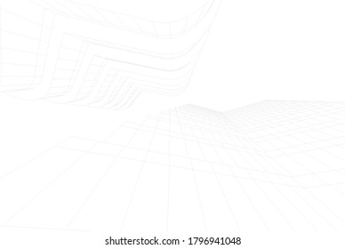 architecture building vector 3d illustration 