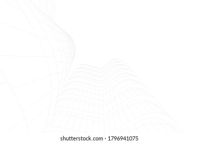 architecture building vector 3d illustration 