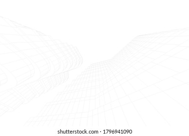 architecture building vector 3d illustration 