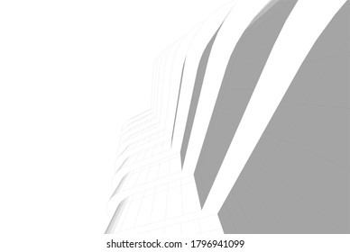 architecture building vector 3d illustration 