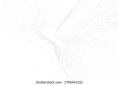 architecture building vector 3d illustration 