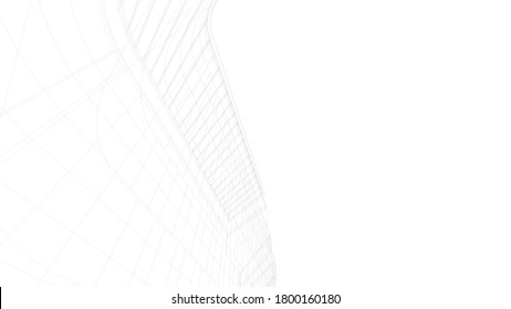 architecture building vector 3d illustration 
