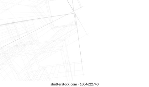 Architektur-Gebäude, Vektorgrafik 3D 
