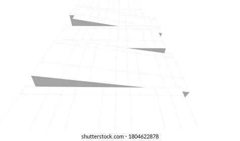 architecture building vector 3d illustration 