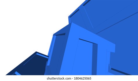 architecture building vector 3d illustration 