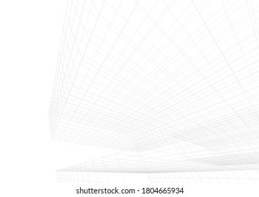 architecture building vector 3d illustration 